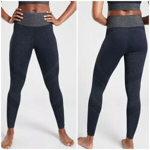 NWT Athleta Sparkly Glitter Compression Fabric Tights Leggings Pants Size M